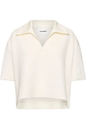 Jil Sander Polo Cropped Testurizzata