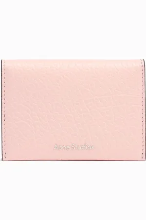 Acne Studios Porta Carte Di Credito In Pelle Con Pattina
