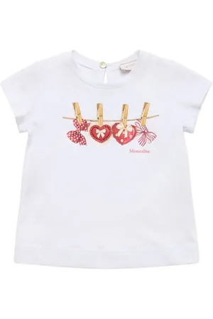 MONNALISA T-shirt In Jersey Di Cotone Stampato