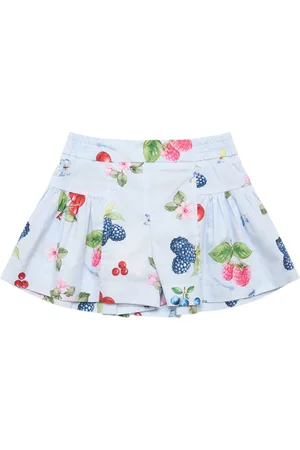MONNALISA Shorts In Popeline Di Cotone Stampato