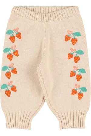 Tiny Cottons Pantaloni In Maglia Di Cotone Ricamato