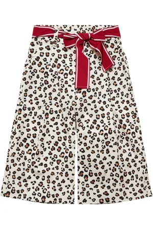 MONNALISA Pantaloni In Gabardina Con Stampa