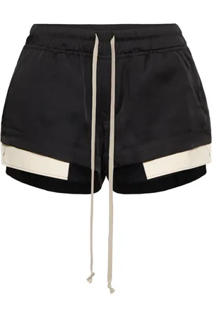 Rick Owens Shorts Fog In Charmeuse