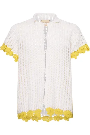 HARAGO Camicia In Crochet Di Cotone