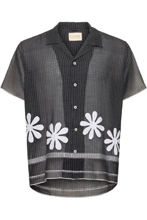 HARAGO Camicia Manica Corta Daisy In Cotone