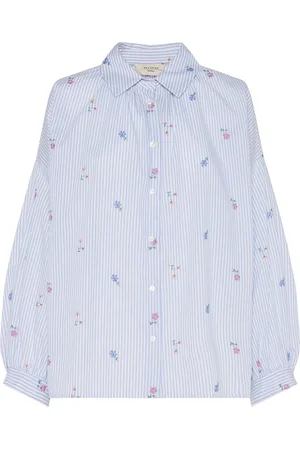 Max Mara Camicia Gilly In Popeline Ricamato