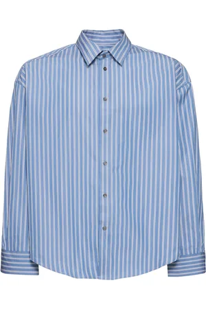 Ami Camicia Boxy Fit In Cotone A Righe