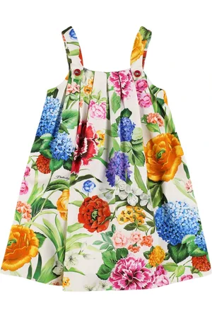 Dolce & Gabbana Vestito In Misto Cotone Stampato