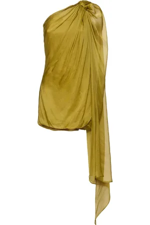GIUSEPPE DI MORABITO Vestito In Raso Di Seta Drappeggiato