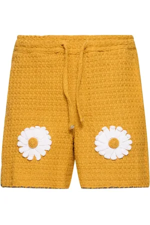 HARAGO Shorts Daisy Crochet Con Dettagli Applicati