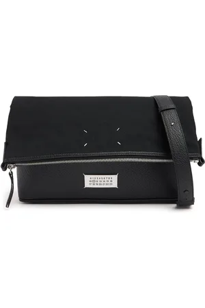 Maison Margiela Borsa In Pelle Martellata E Tela