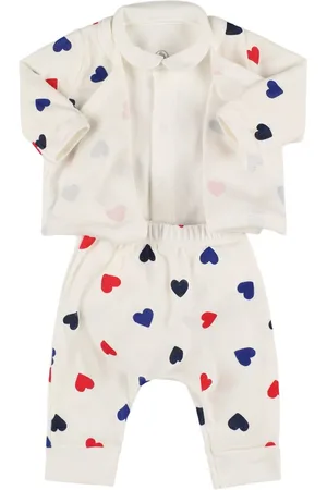 Petit Bateau Body, Cardigan E Pantaloni In Jersey Di Cotone