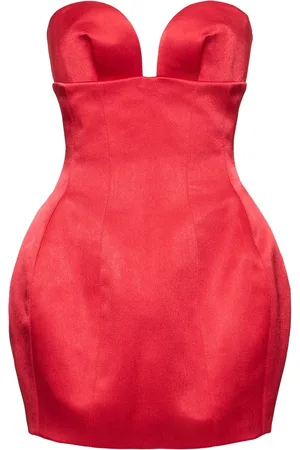 Monot Vestito In Raso Con Corsetto