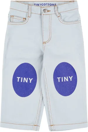 Tiny Cottons Pantaloni In Twill Di Cotone Stampato