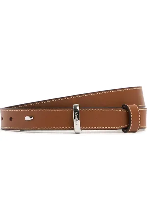 Max Mara Cintura Belt Loop In Pelle 25mm