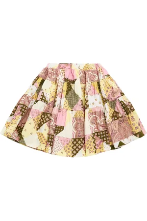 Etro Gonna In Popeline Di Cotone Stampato