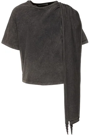 GIUSEPPE DI MORABITO T-shirt In Jersey Di Cotone Con Ruches