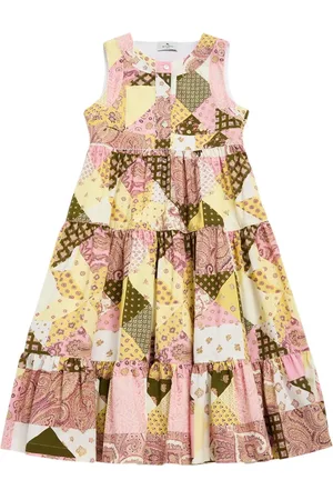 Etro Vestito In Popeline Di Cotone Stampato