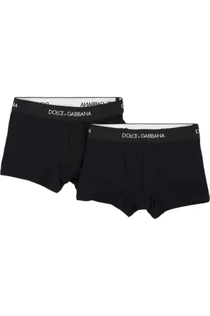 Dolce & Gabbana Set Di 2 Boxer In Misto Cotone Con Logo