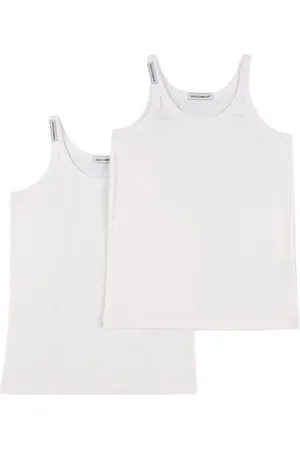 Dolce & Gabbana Set Di 2 Tank Top In Cotone