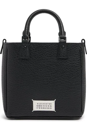 Maison Margiela Borsa 5ac Tote Vertical In Pelle Martellata