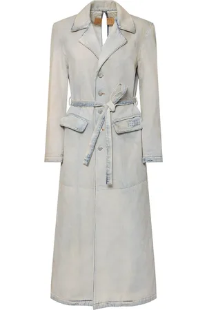 Maison Margiela Cappotto Lungo In Denim Di Cotone