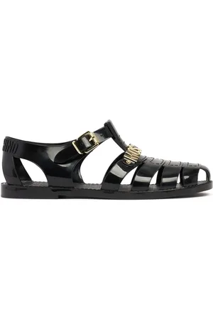 Moschino Sandali In Pvc Con Logo