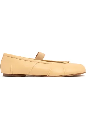 Maison Margiela Ballerine Tabi In Pelle 10mm