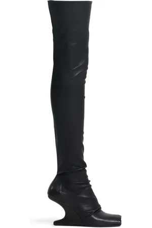 Rick Owens Stivali Cantilever In Pelle 80mm