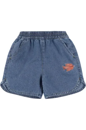 Jelly Mallow Shorts In Cotone Chambray
