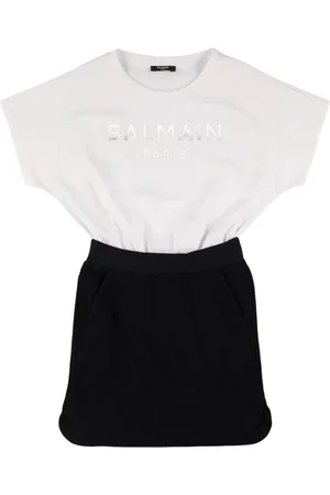 Balmain Vestito In Cotone Stampato