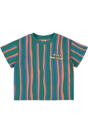 Jelly Mallow T-shirt In Jersey Di Cotone Con Stampa Stripe