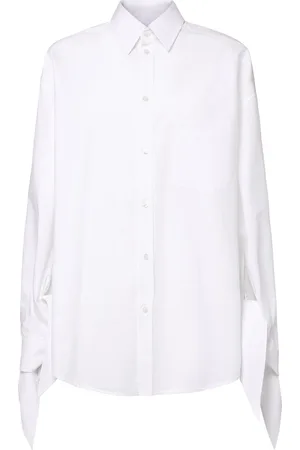 Balenciaga Camicia In Cotone Con Nodo