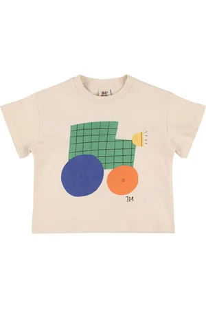 Jelly Mallow T-shirt In Jersey Di Cotone Con Stampa Tractor