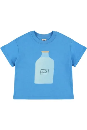 Jelly Mallow T-shirt In Jersey Di Cotone Con Stampa Milk