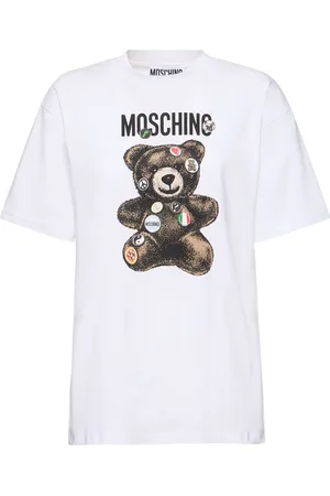 Moschino T-shirt In Popeline Di Cotone