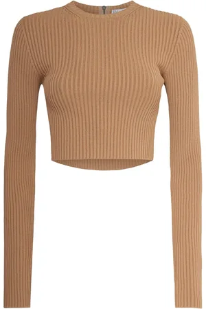 Max Mara Top Arcella In Crepe Di Viscosa Stretch A Costine