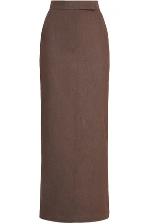 Max Mara Gonna Pianosa Effetto Denim