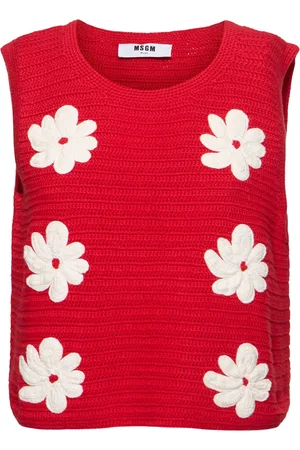 Msgm Top In Maglia Di Cotone