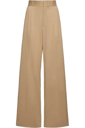 Msgm Pantaloni Larghi In Misto Cotone