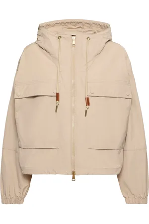Moncler Giacca Sauvan In Misto Cotone Con Cappuccio