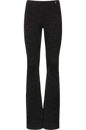 VERSACE Pantaloni Svasati In Maglia Di Viscosa Jacquard
