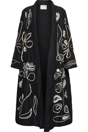 FORTE FORTE Cappotto Pearl Suite In Taffetà Ricamato