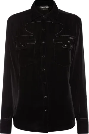 Tom Ford Camicia Relaxed Fit In Velluto
