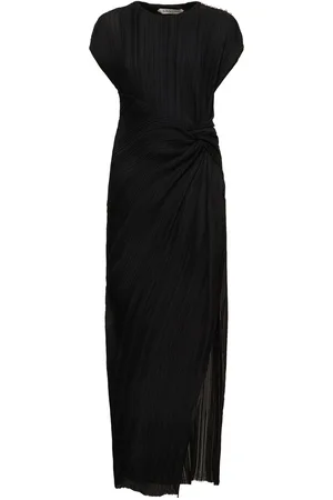 Lanvin Vestito Smanicato Con Dettaglio Arricciato