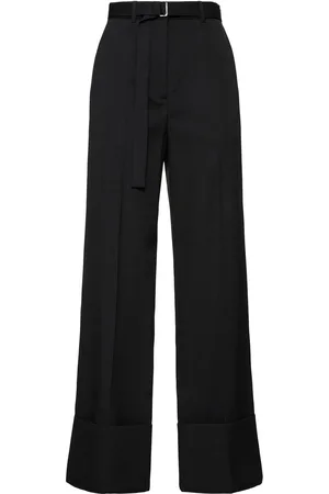 Lanvin Pantaloni Larghi In Lana