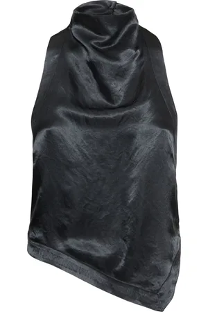 Nanushka Top Inara In Raso Craclé