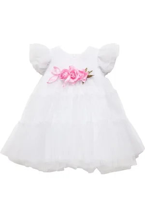 MONNALISA Vestito In Tulle Glitter / Applicazione