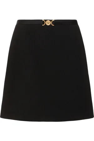 VERSACE Gonna Midi In Crepe Di Lana