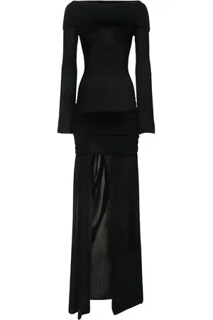 AYA MUSE Vestito Lungo Sidra In Maglia Di Misto Cotone
